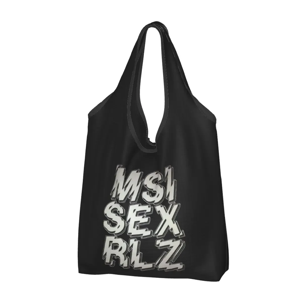 Custom Kawaii Msi Mindless Hip Hop Punk Rock Self Indulgence Shopping Tote Bag Portable Electro Groceries Shoulder Shopper Bag