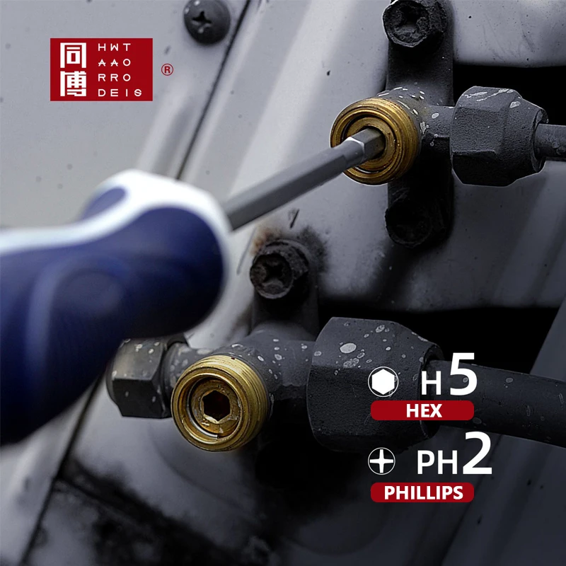 Отвертка двойного назначения 5*75/5*100 мм Phillips/шестигранный, Магнитный Отвертка для кондиционирования воздуха бытовые винтовые ручные инструменты