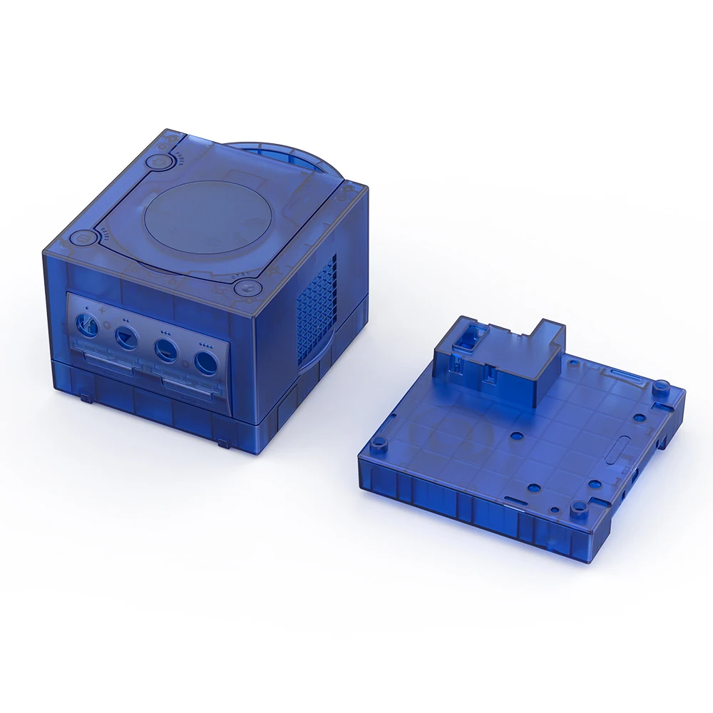 TicKnot новейший прозрачный сменный чехол Drank Geen & Blue для Nintendo Gamecube, защитный чехол для игровой консоли NGC