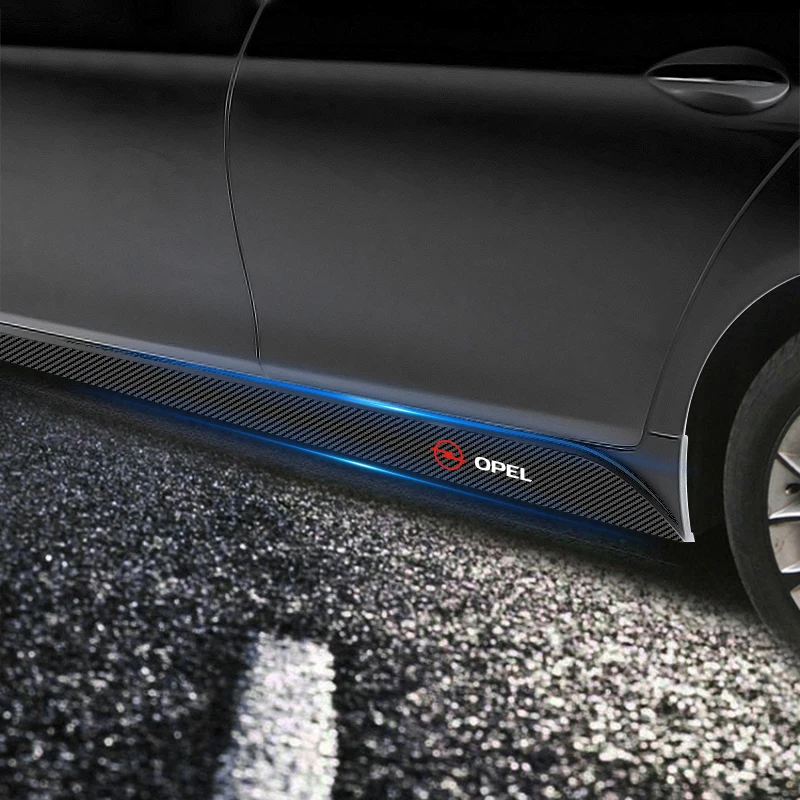 باب السيارة الجانب تنورة جسم السيارة ملصق ألياف الكربون لأوبل أسترا j إنسيجنيا أسترا g كورسا زافيرا b موكا فيفارو ميريفا