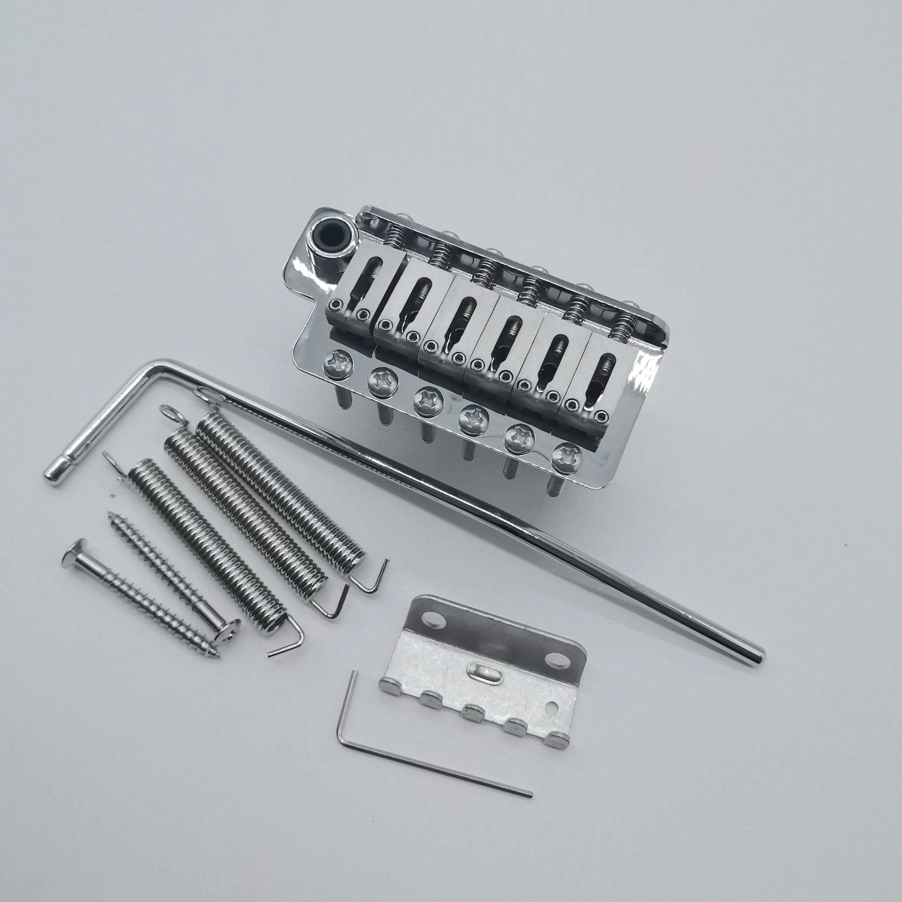 6-Point Tremolo Bridge With Solid Brass Block & Stainless Steel Saddles