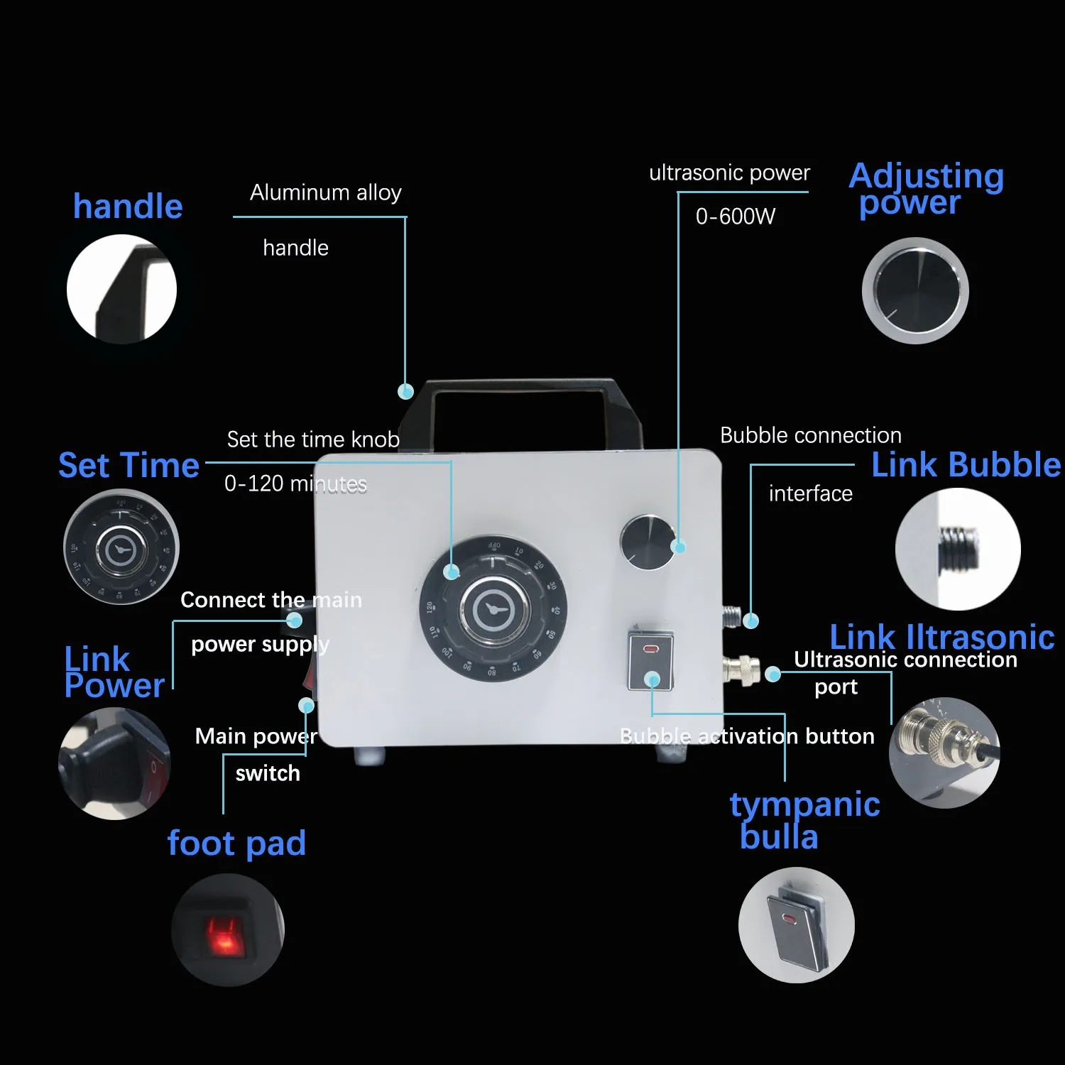 15L 22L 30L Ultrasonic Cleaner,Portable Ultrasound Sonic Power Adjustable,cleaning Bath Timer 120min,with bubble Washing machine