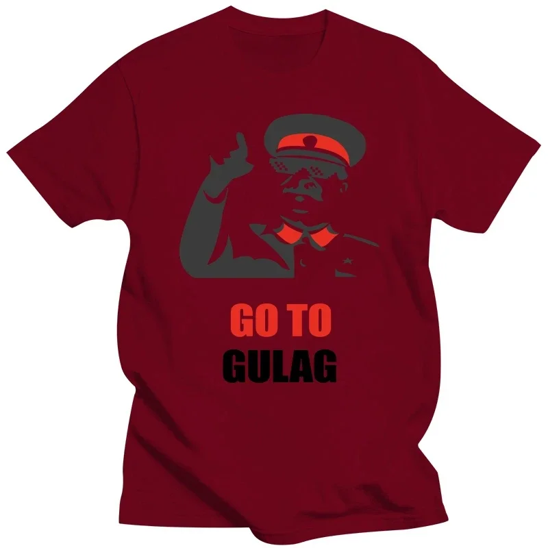 Stalin Go To Gulag Standard Unisex T-Shirt Exquisite cotton men t-shirts oversized t shirt men clothing harajuku