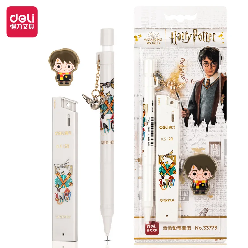 Harry Potter 0.5/0.7mm Automatic Pencil And Refills Eraser Plastic Mechanical Pencils For Kids Gifts Student