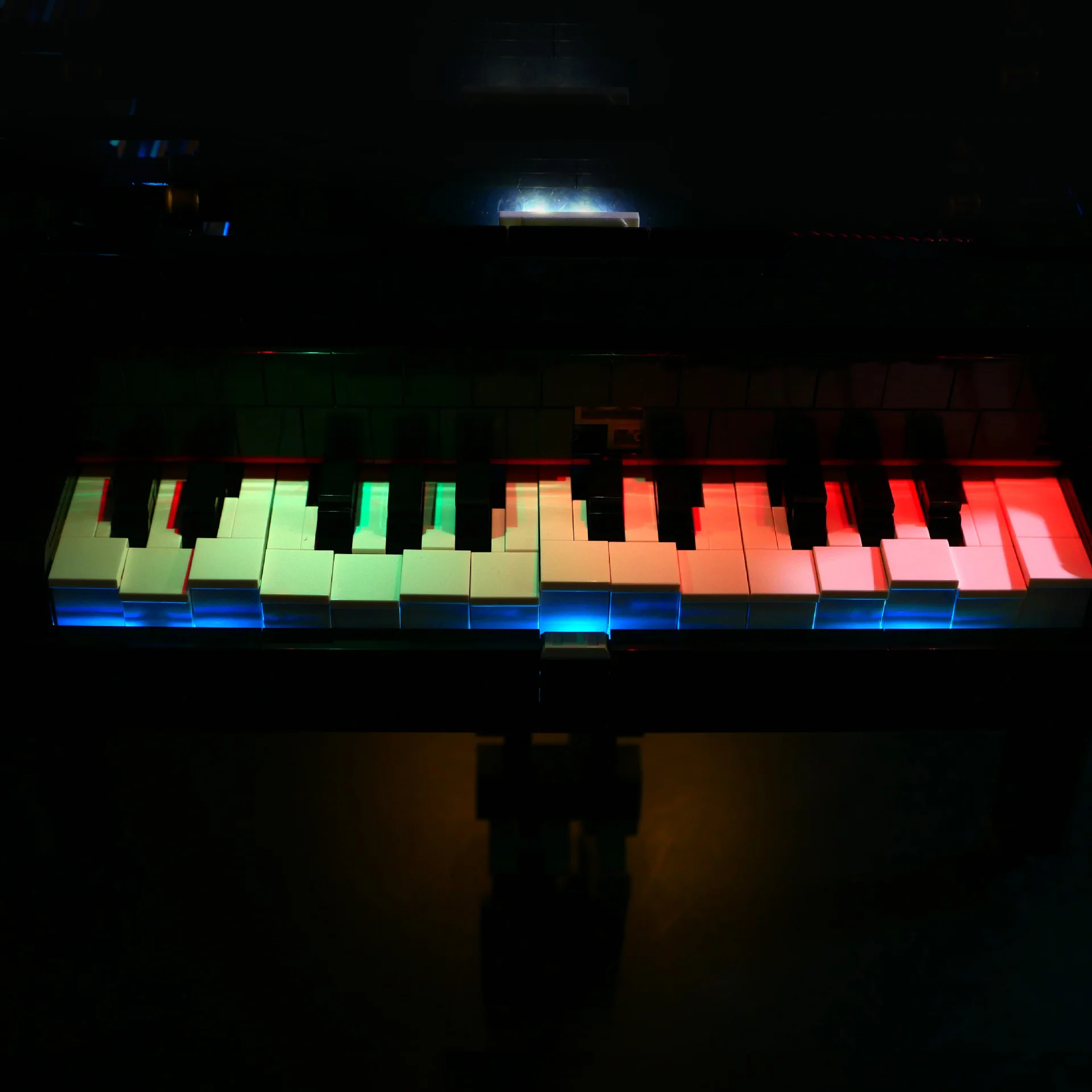 Kit luce LED fai-da-te per illuminazione remota compatibile con pianoforte a coda 21323 per modello di visualizzazione a blocchi di costruzione (nessun mattoncini inclusi)