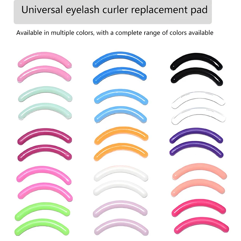 สีขนตา Curler เปลี่ยนยาง 30 ชิ้น/กล่องสีดําสีขาวสีฟ้า Elastic Eyelash Curler เปลี่ยนแถบยางอุปกรณ์เสริม