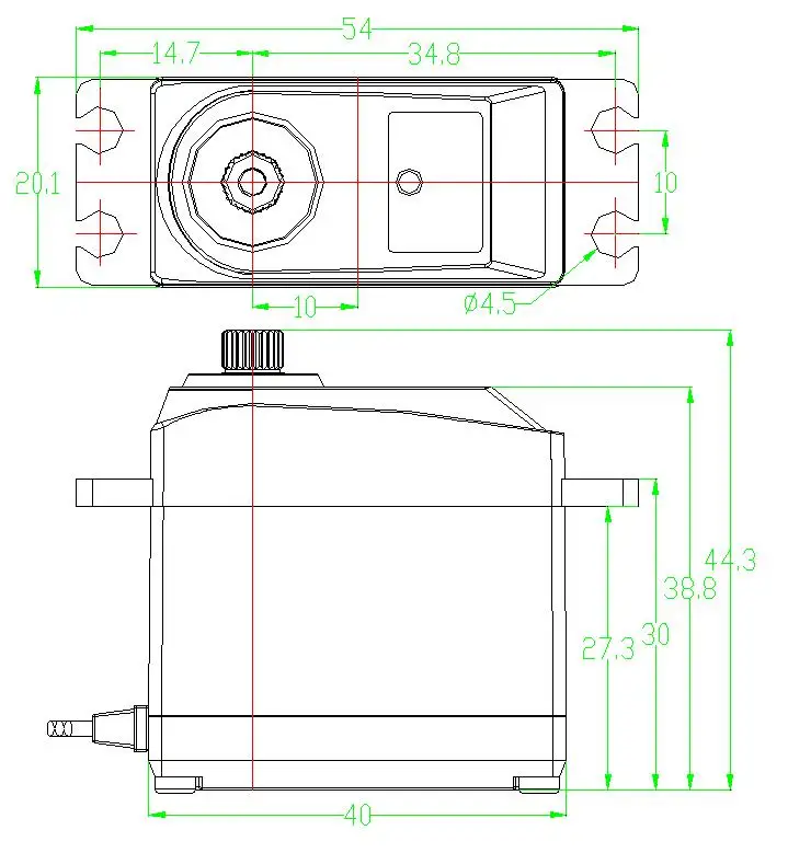 Feetech 13KG FB5311M-360 Metal Gears Continuous Rotation 360 Degree Feedback Servo with Magnetic Encoder
