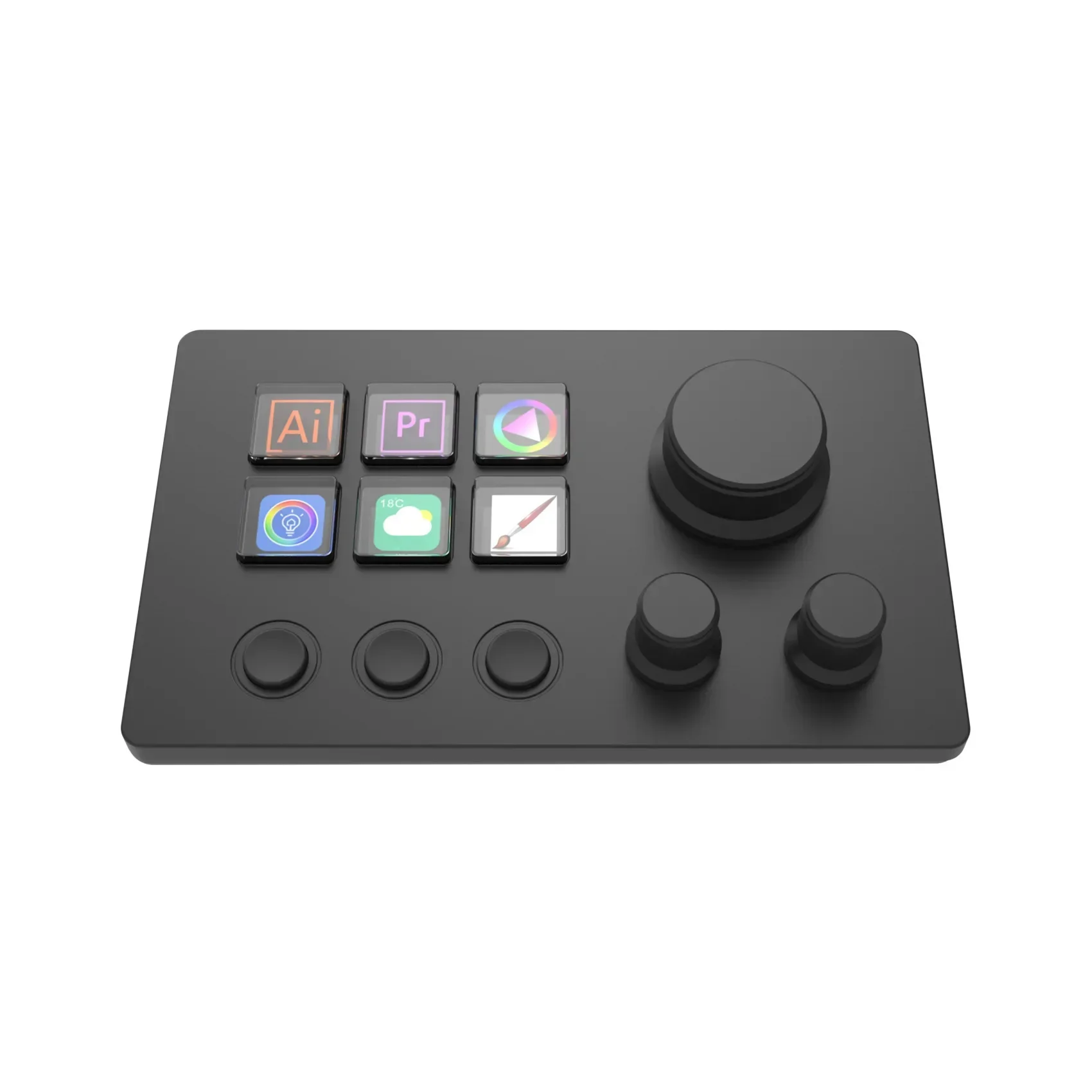 StreamDeck Mirabox N3 Visual Keyboard LCD Button 6 Keys Live Content Creation Controller Stream Deck Custom Button For Win/MacOS