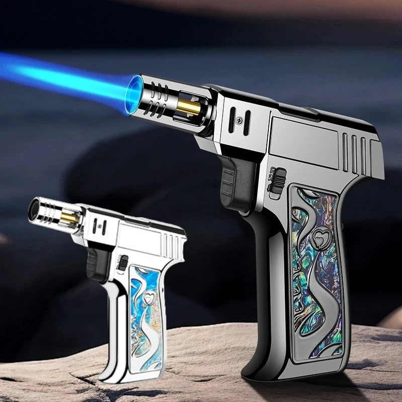 

Windproof Jet Metal Inflatable Portable Moxibustion Cigar Outdoor Barbecue Lighter for High Temperature and Outdoor Firepower