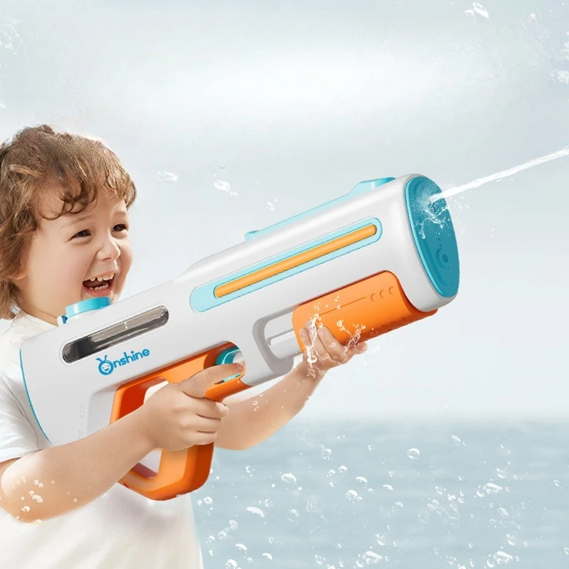 ปืนของเล่นของขวัญวันเกิดเล่นน้ําในฤดูร้อนของเล่นสระว่ายน้ําปืนไฟฟ้าอุปกรณ์เสริมอัตโนมัติปืนไรเฟิลว่ายน้ําเด็กสนุก