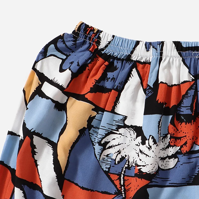 Pantaloni casual alla moda larghi e versatili estivi da donna, pantaloni a pelo a gamba larga, pantaloni a lanterna, pantaloni colorati dell'albero