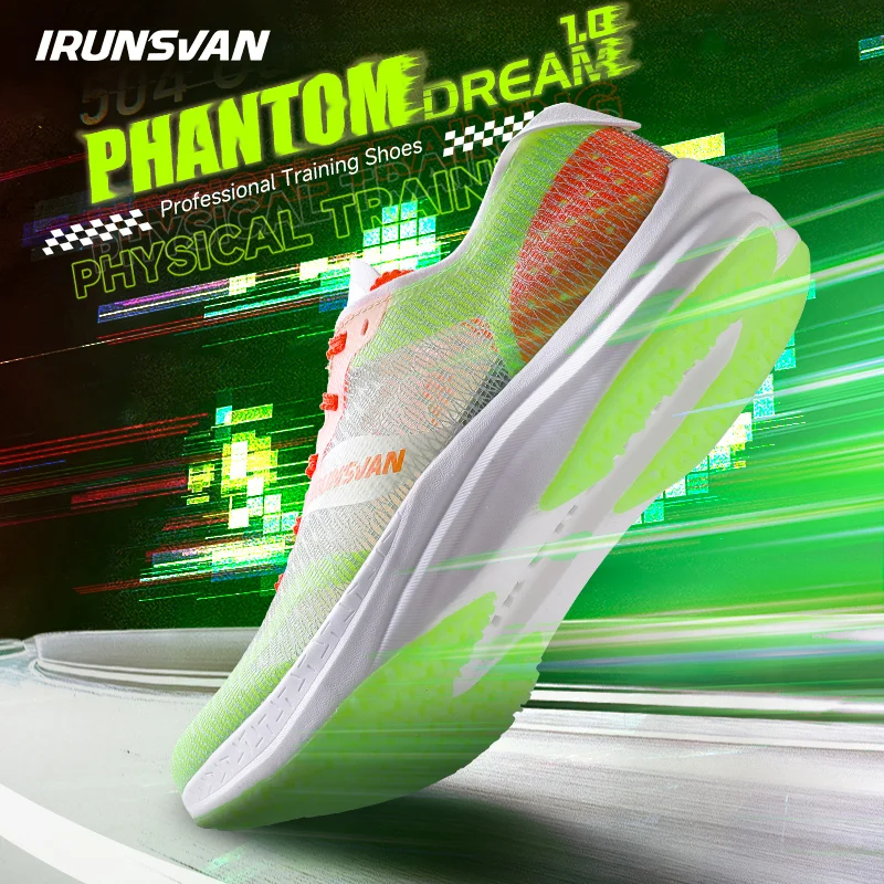 

IRUNSVAN Original Phantom 1.0 Nylon Carbon Board Running Shoes Marathon Training Men's Sports Shoes with Ultra Light Cushioning