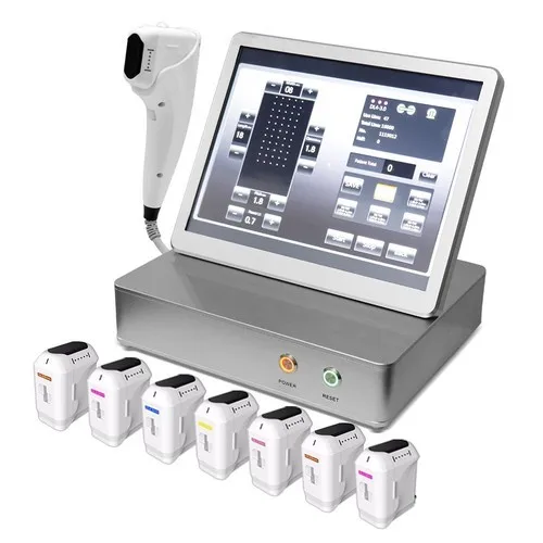 Portable 3D 4D 12 Lines Ultrasonic Face Lifting Body Slimming Machine With 8 Cartridges 10000 Shots