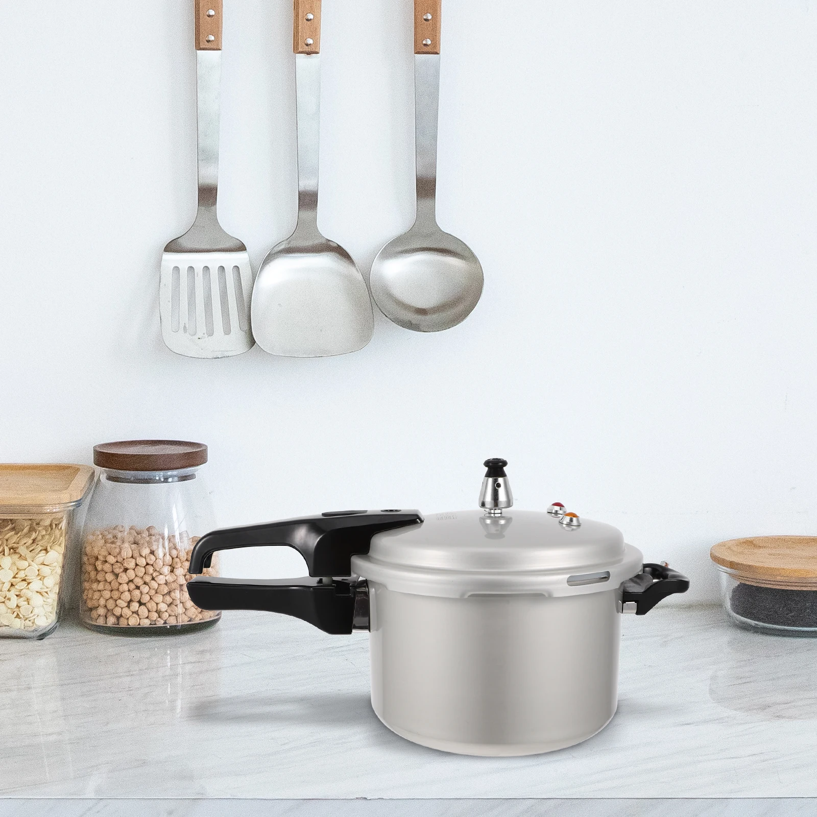 

Aluminum Household Pressure Cooker High Pressure Pot Cooking Steaming Braising Gas Stove Kitchen