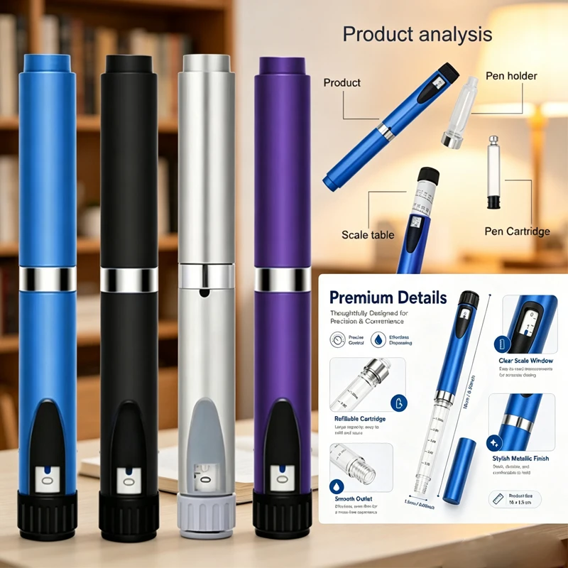 Best/' Price V2 Pen Injector Reusable 3ml Cartridge Sub Bottle Compatible Precise Dose Control Lilly Pen Beauty Injection Tool