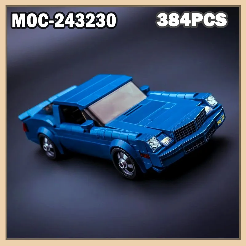 

MOC-243230 Sports Vehicle Building Block Model Camaro Z/28 Speed Champions Brick Set Creative Toy Christmas Gifts 384PCS