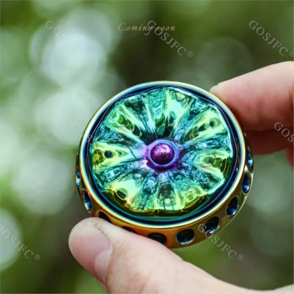 永遠の花マルチプレイ EDC メカニカルメタルフィジェットジャイロ触覚コインデスクトップおもちゃストレスリリーフおもちゃステンレス鋼