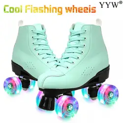 Zapatillas de Skate con ruedas para hombre y mujer, zapatos de Patinaje con 4 ruedas, zapatillas deportivas para jóvenes y adultos