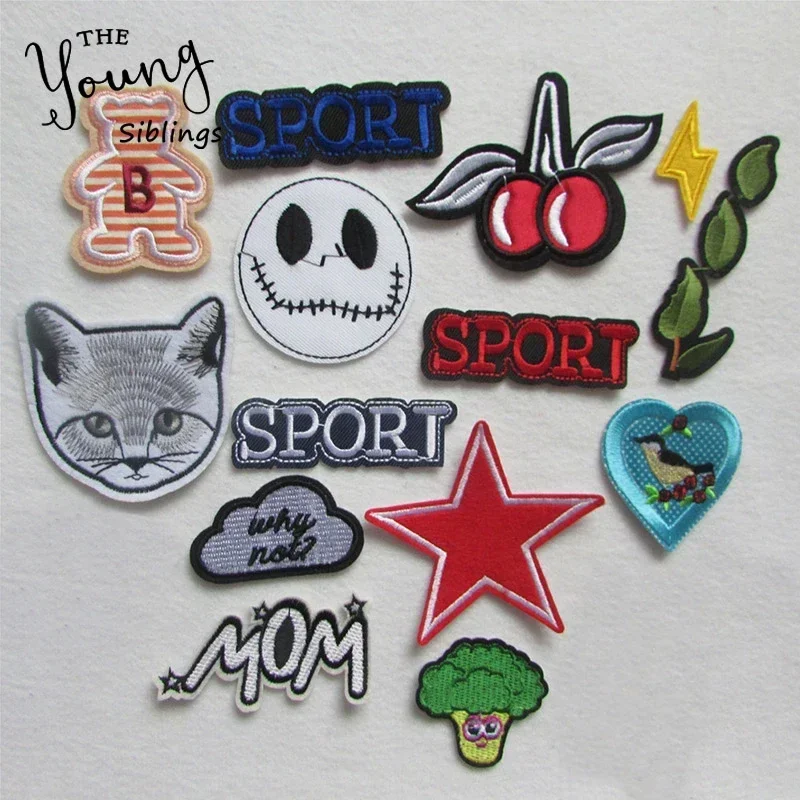 New Mixed high quality fashion For Clothing Iron On Embroidered Applique DIY Apparel Accessories Patches For Clothing Fabric