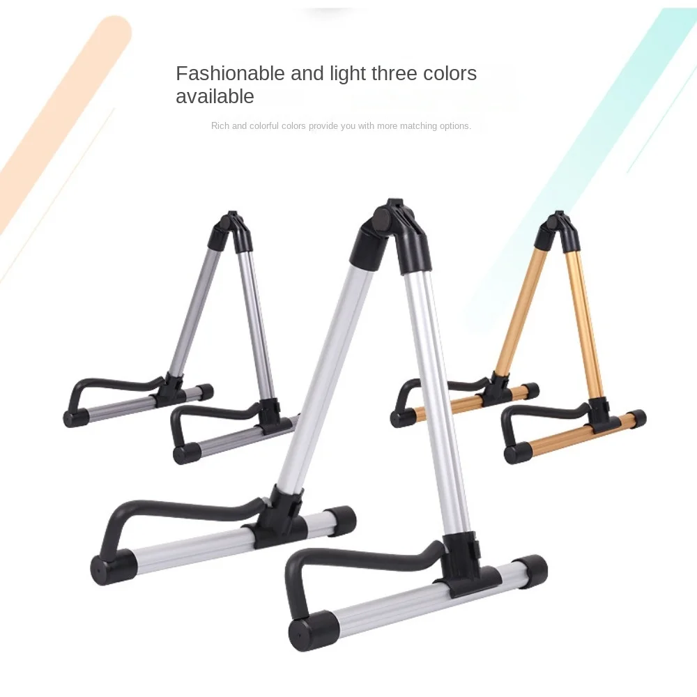 

Aluminum Alloy Guitar Stand Aluminum Alloy Foldable Universal Folding Instrument Rack Removabl Collapsible