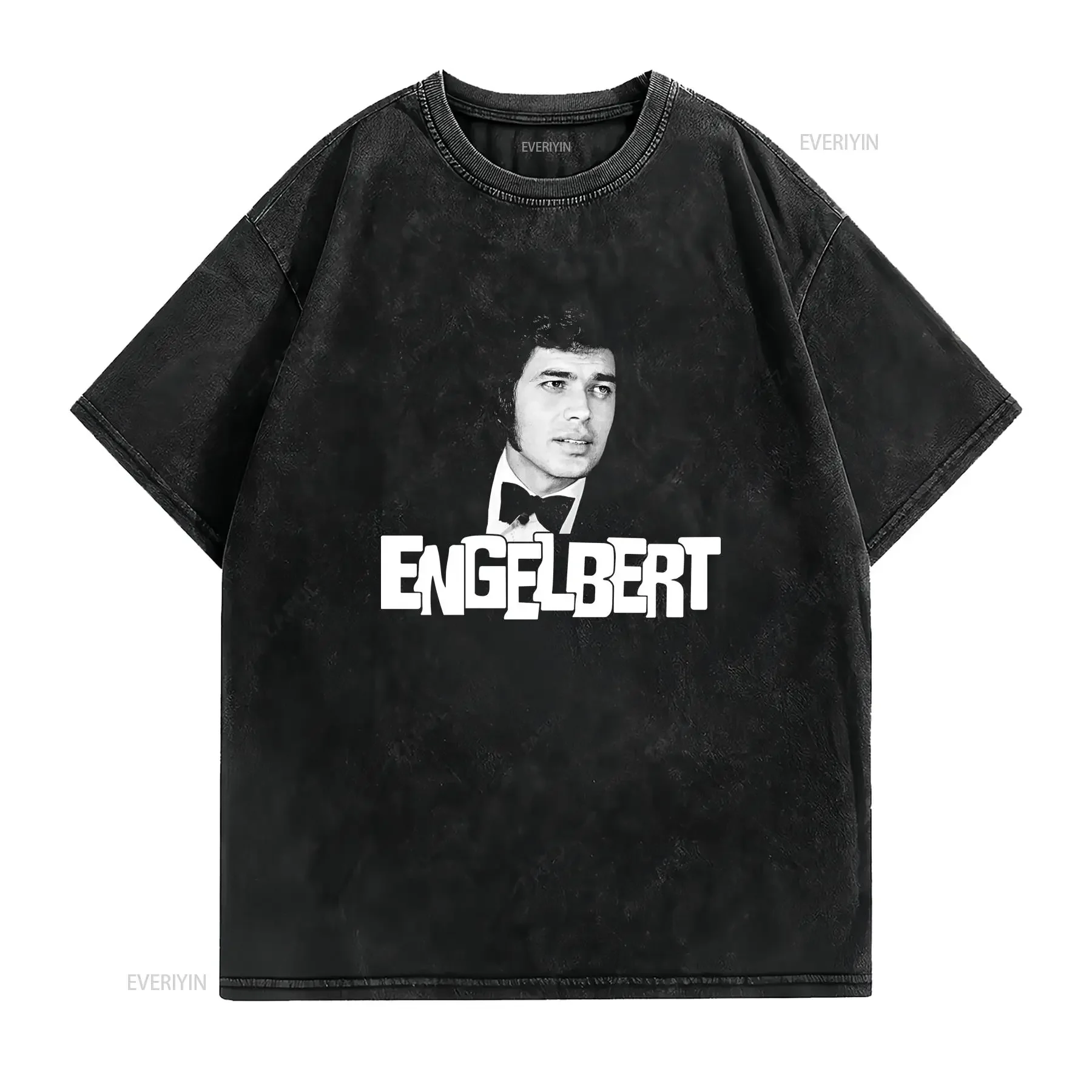 Engelbert Humperdinck Tribute T Shirt  vintage Washed fashion Breathable Top For Everyday Wear Casual streetwear Soft