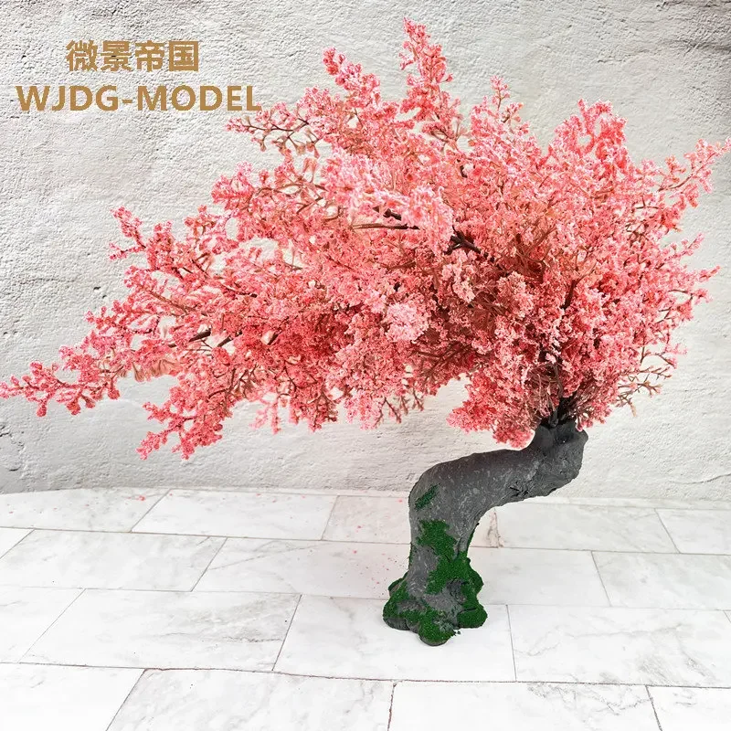 1pcs DIY handmade micro scene landscape model Cherry tree height 25-45cm Hand do hobbyist accessories materials