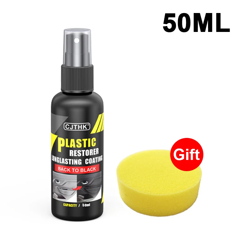 Auto Plastic Restorer Coating Agent Auto Plastic Rubber Exterieur Reparatie Schoon Vernieuwen Restauratie Middel Zwarte Glans Afdichting Fleuren