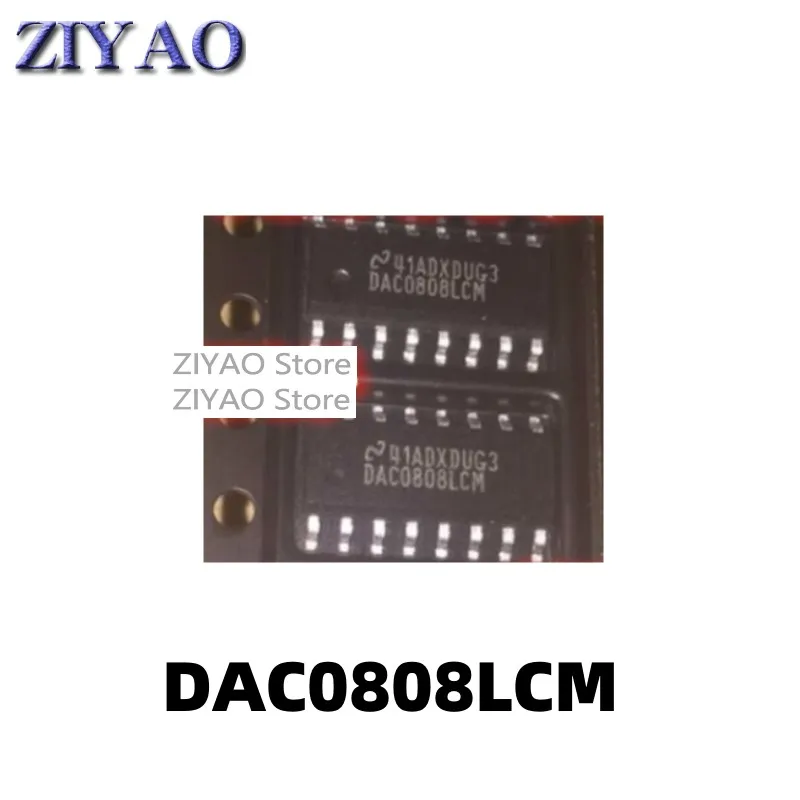 5PCS DAC0808 DAC0808LCM DAC0808LCMX SOP16 8-bit D/A analog-to-digital converter chip