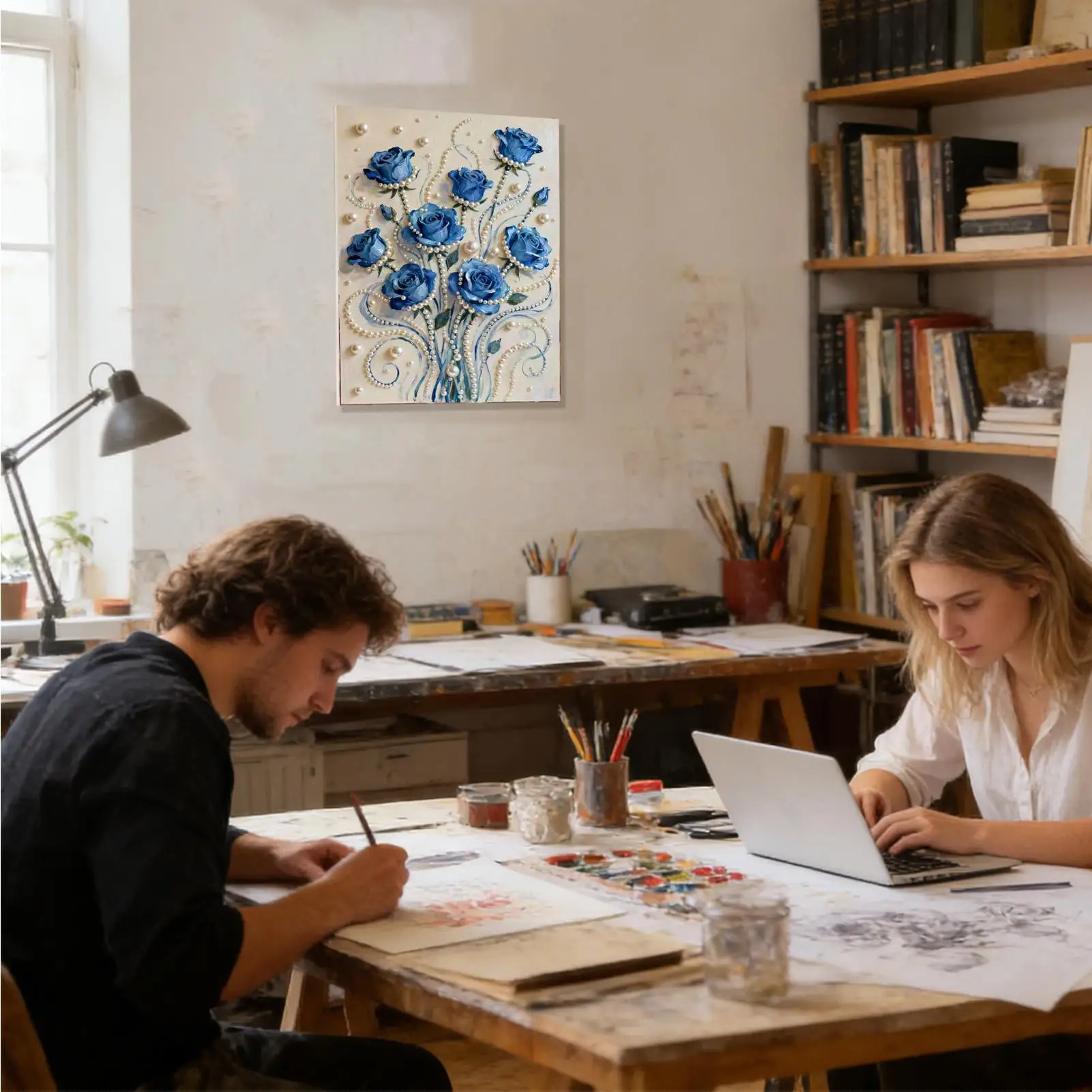 

Набор для рисования для взрослых 30x40 см, эстетический набор для рисования цветов «сделай сам», наборы для рисования для взрослых, студентов, подростков, женщин, мужчин, девочек, мальчиков, начинающих