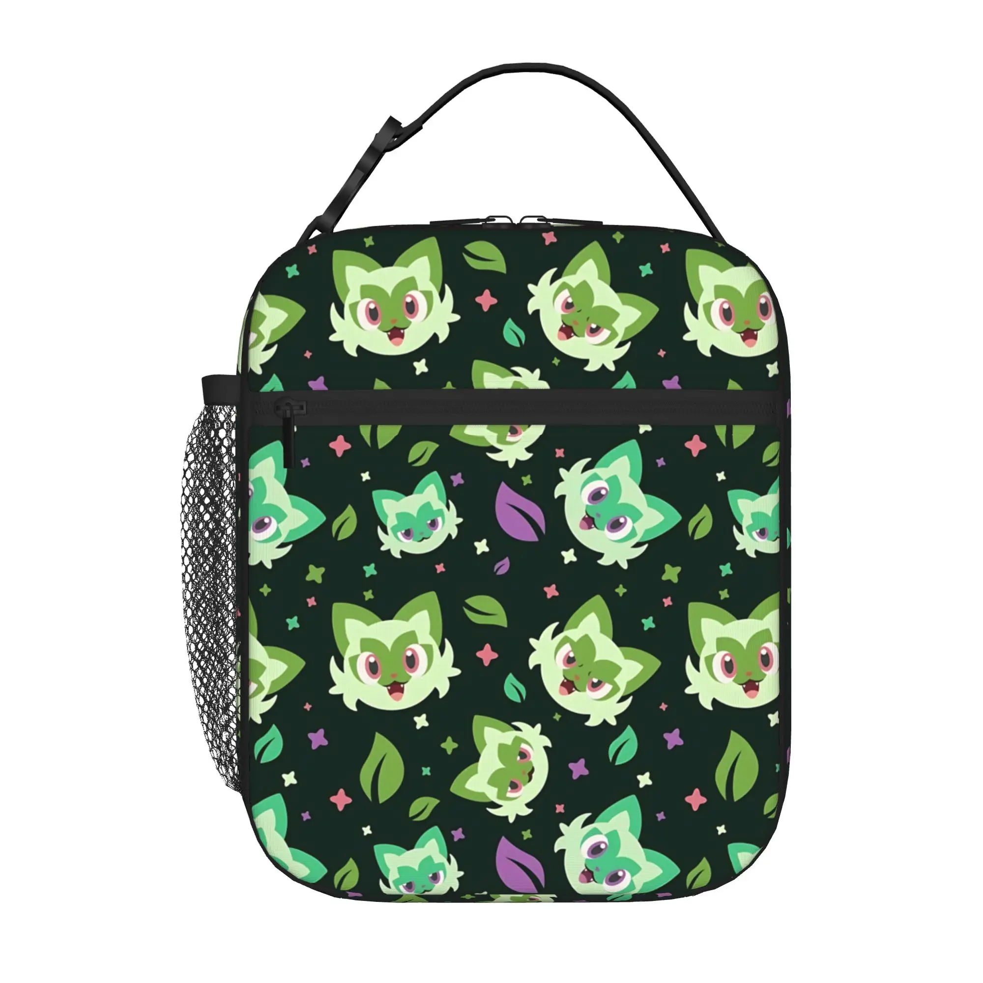Cartoon Pokemon Theme Insulated Lunch Bag Ice Pack Rice Bag  bolsa Student Bento Lunch Handbag Insulation
