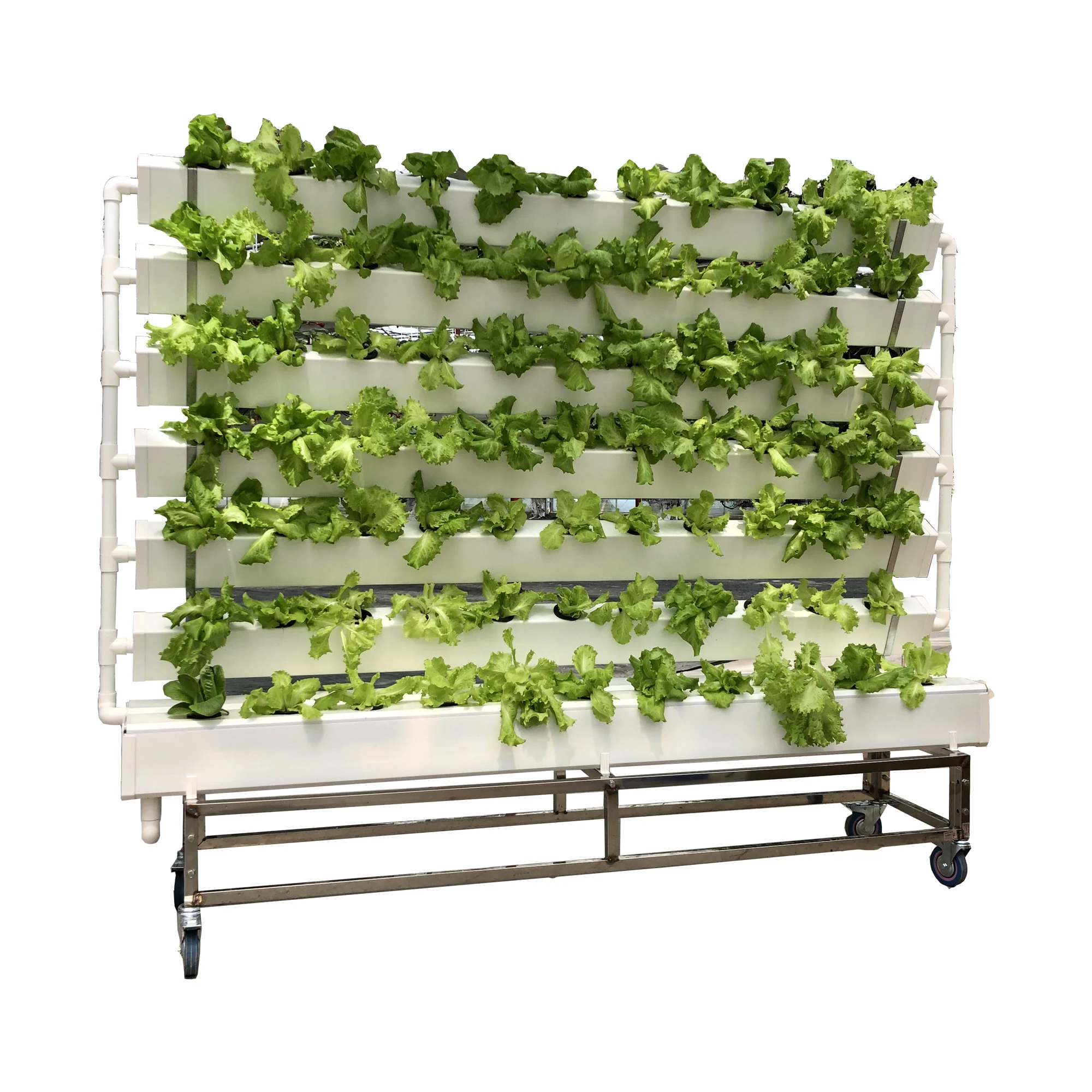 Skyplant Custom Multi Tier Indoor Cultivation Plant  Grow System Movable Rolling Hydroponic Vertical Farming  Grow Rack