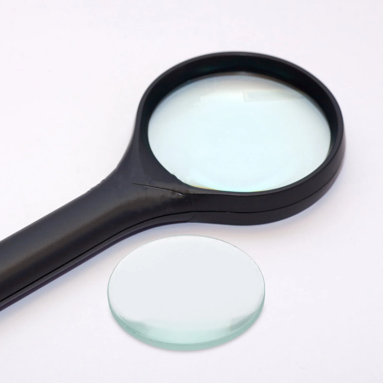 

Double Convex Glass Lens Optical 30mm Diameter 50mm Focal Length Science Experiment Teaching Lens Convex Glass