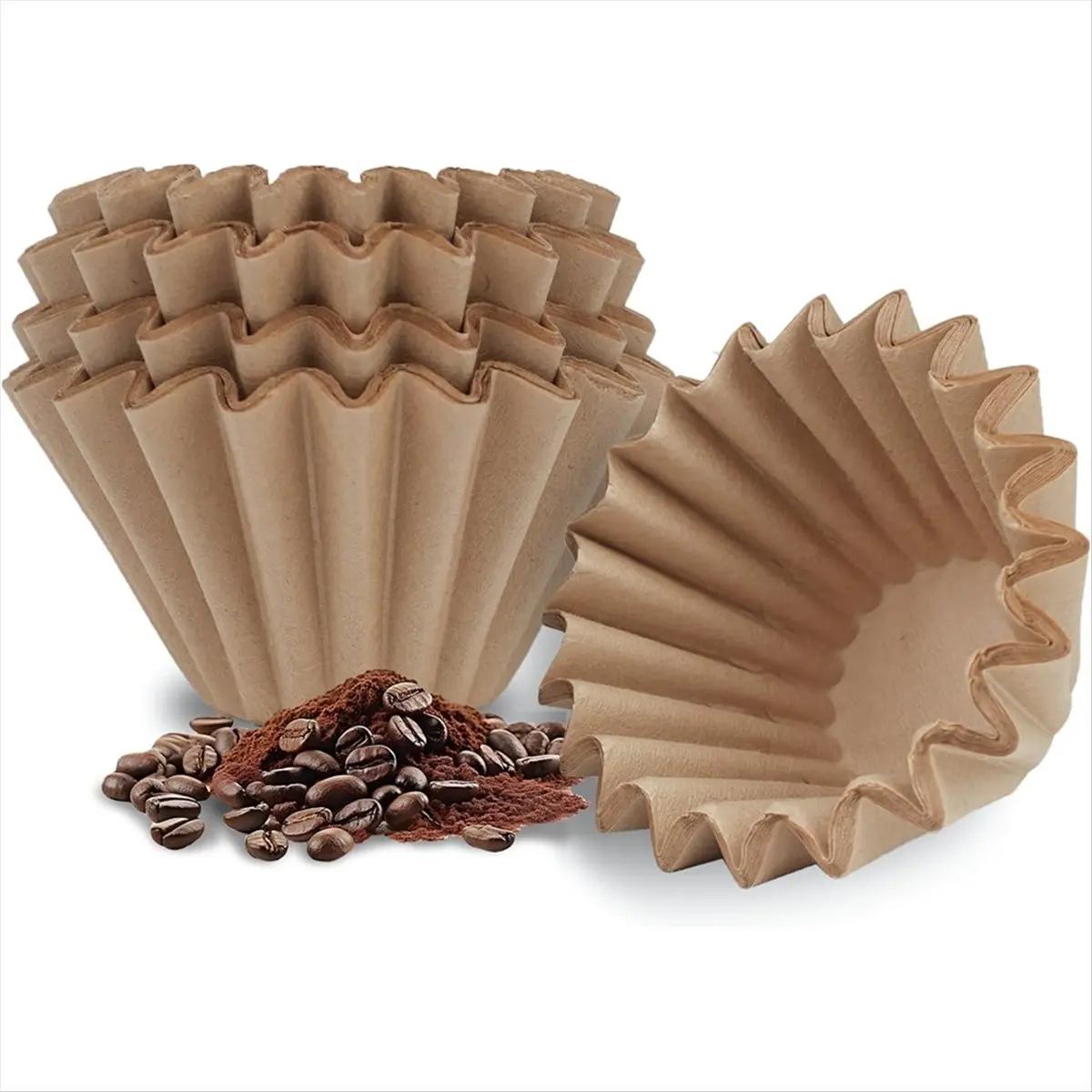 HHTL 150PCS Disposable Coffee Filters for PB051/PB041 Makers, Replacement Paper Filter for Pod & Grounds