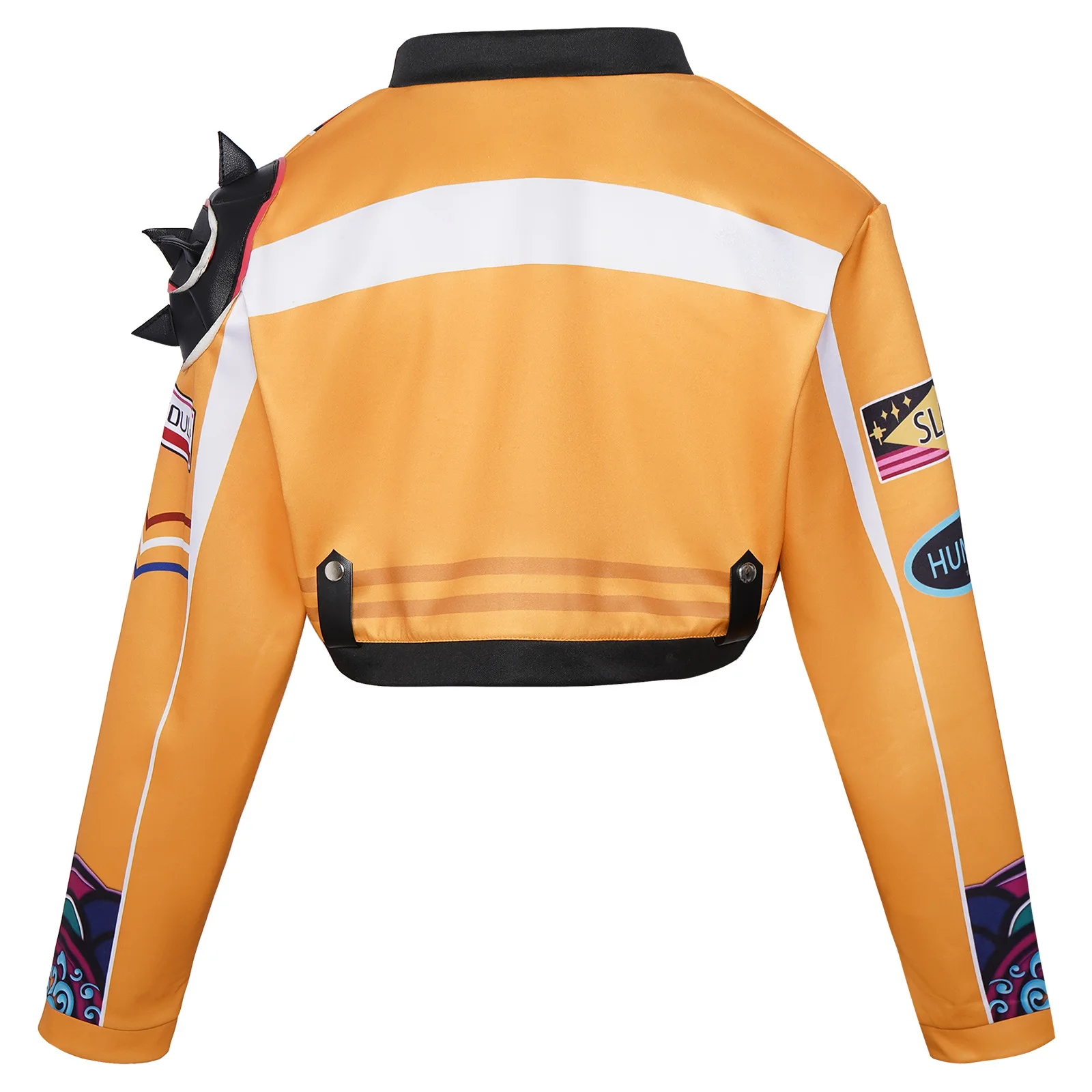 Chaqueta corta de Cosplay Kpop Rumi para mujer y niña, abrigo con cremallera con estampado de cazadores de demonios, prendas de vestir a la moda, ropa para fiesta y Halloween