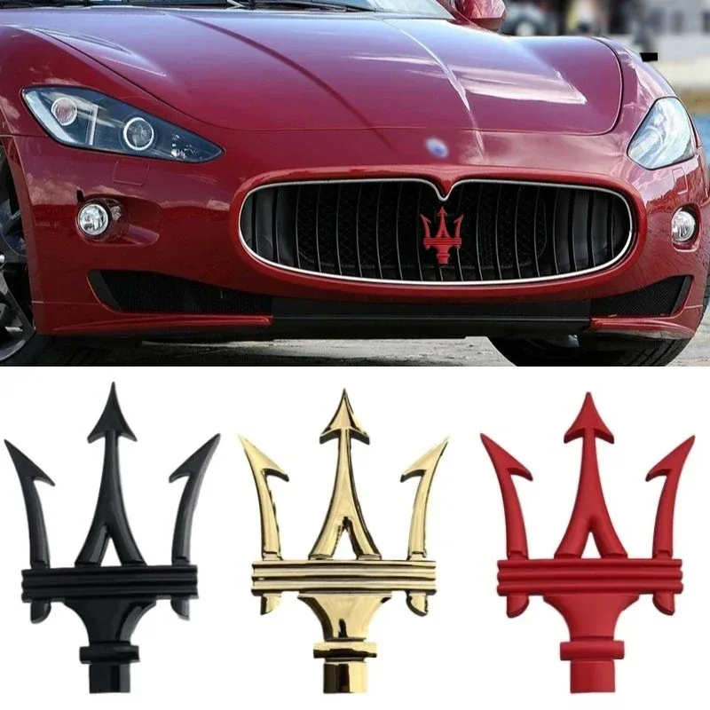 

Car Front Grill Badge Emblem for Maserati Ghibli Quattroporte Cinquettroporte Levante Trident Gransport Gran Cabrio Granlusso