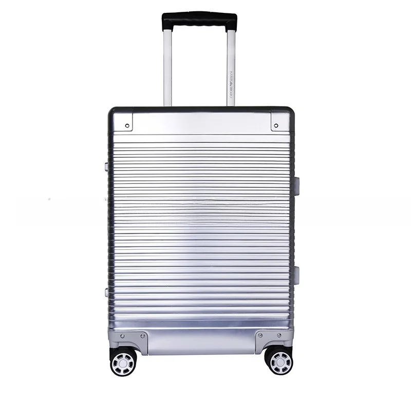 

Front open lid all-aluminum magnesium alloy suitcase, universal wheel boarding case