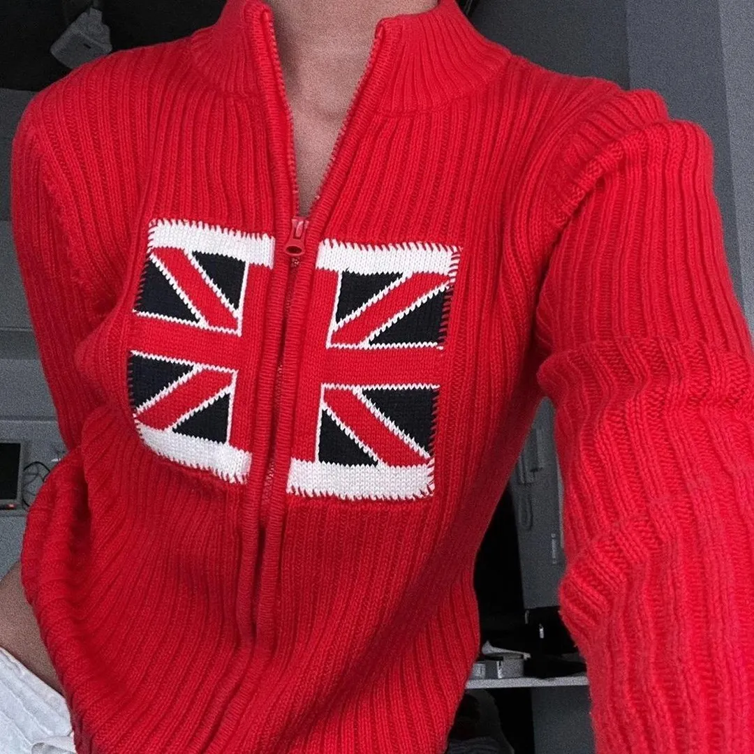 

Autumn And Winter New Long-sleeved Sweater Knitted Cardigan Women Warm zipper fitted turtleneck sweater
