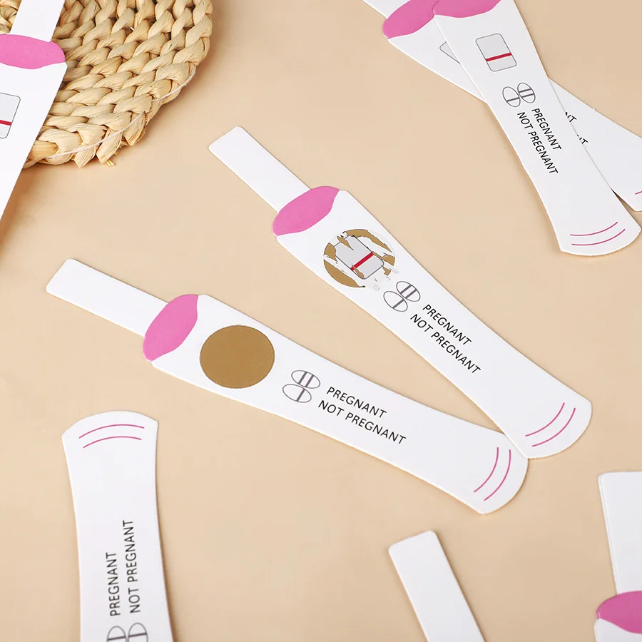 38-teiliges Kreatives Rubbelkarten-Set Schwangerschaftstest mit Enthüllungskarte Babyparty-Gästegeschenk Partyzubehör Spaßiges Verlosungsticket – Detail 9