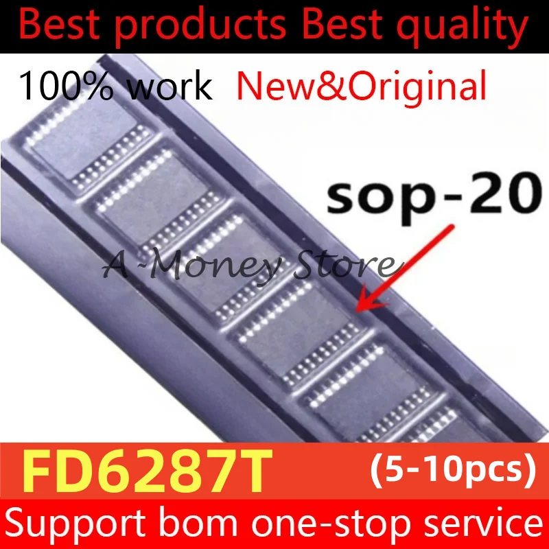 (5-10pcs)FD6287T sop-20