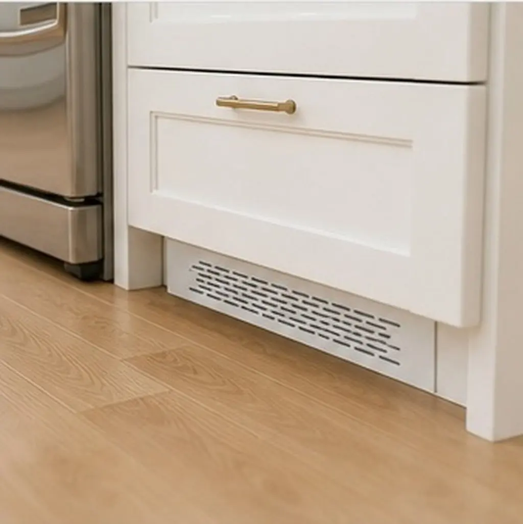 Rectangle Metal Air Vent Grille for Furniture Cabinet Closet Breathable Mesh Rust Resistant Durable