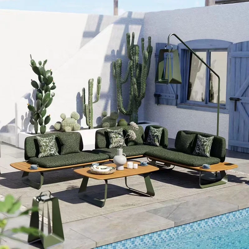 

Новинка: Элитный алюминиевый садовый диванный гарнитур для патио и улицы, мебель для ресторанов и садов