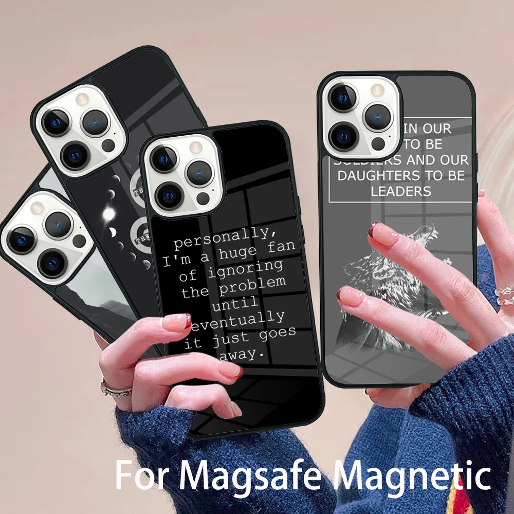 

Teen Wolf Quotes TV Series Phone Case Magesafe Magnetic Wireless Charge Cover For IPhone 16 11 12 13 14 15 Pro Max Plus Mini