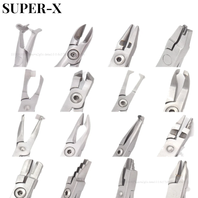 1PCS SUPER-X Dental Orthodontic Forceps End Cutting Forceps Shaping Forceps Ligament Cutters Dental Oral Instruments and Tools