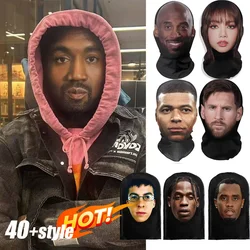 3D Printed Seamless Mask Celebrity Face Mask Funny Head Cover Riding Scarf Cosplay Party Headwear Hip Hop Hood Balaclava