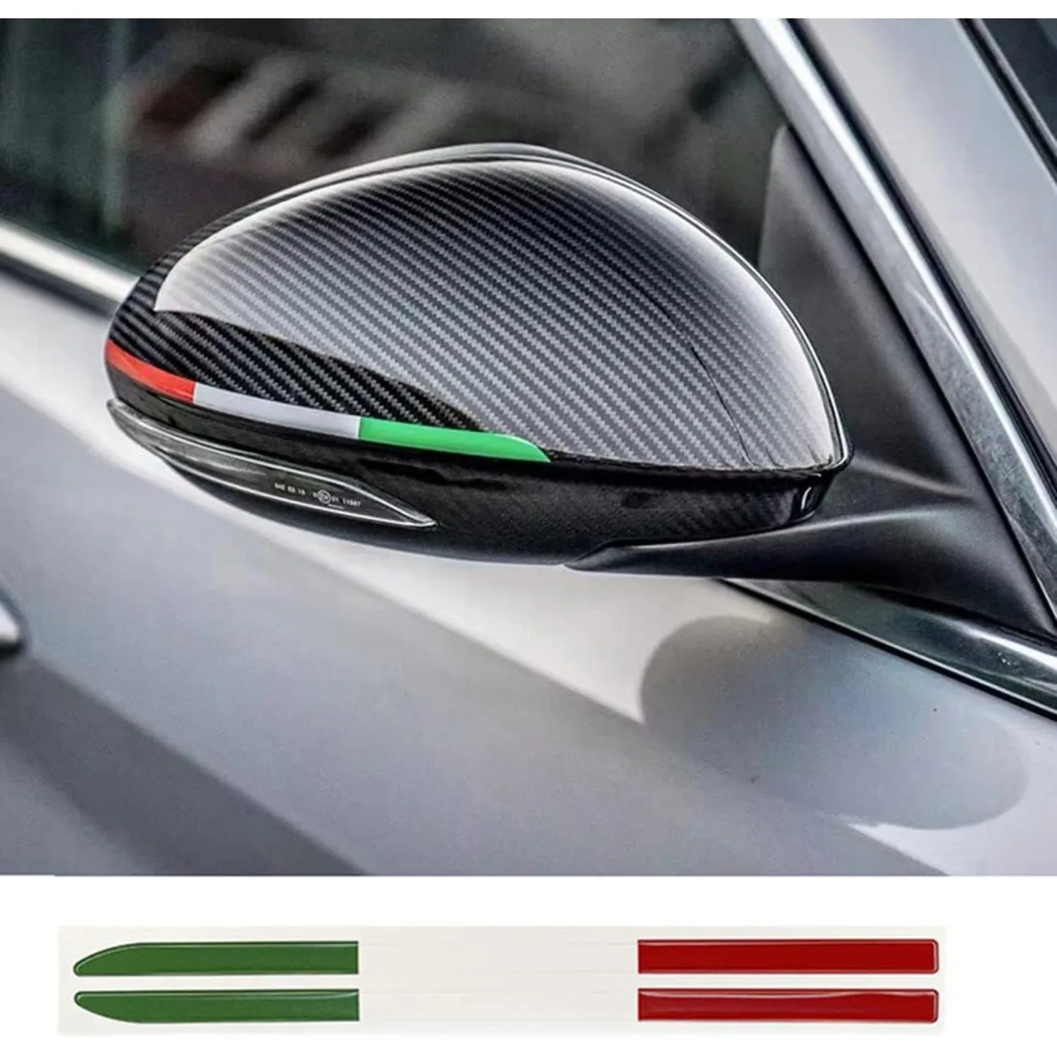 Car Rearview Mirror Decoration Garland Sticker For Alfa Romeo Giulia Stelvio 147 159 Giulietta Modification Accessories