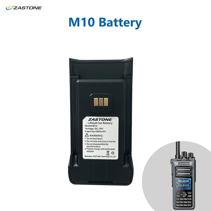 ZASTONE M10 Original Replace Li-ion Battery With 2800mAh 3.7V For ZASTONE M10 Walkie-Talkie Ham Cb Radio Accessories Battery