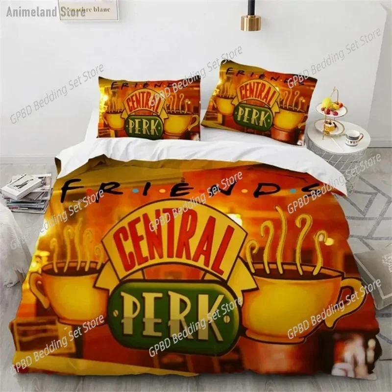 

Friends TV Movie Bedding Set Single Twin Double Queen King Cal King Size Bed Linen Set