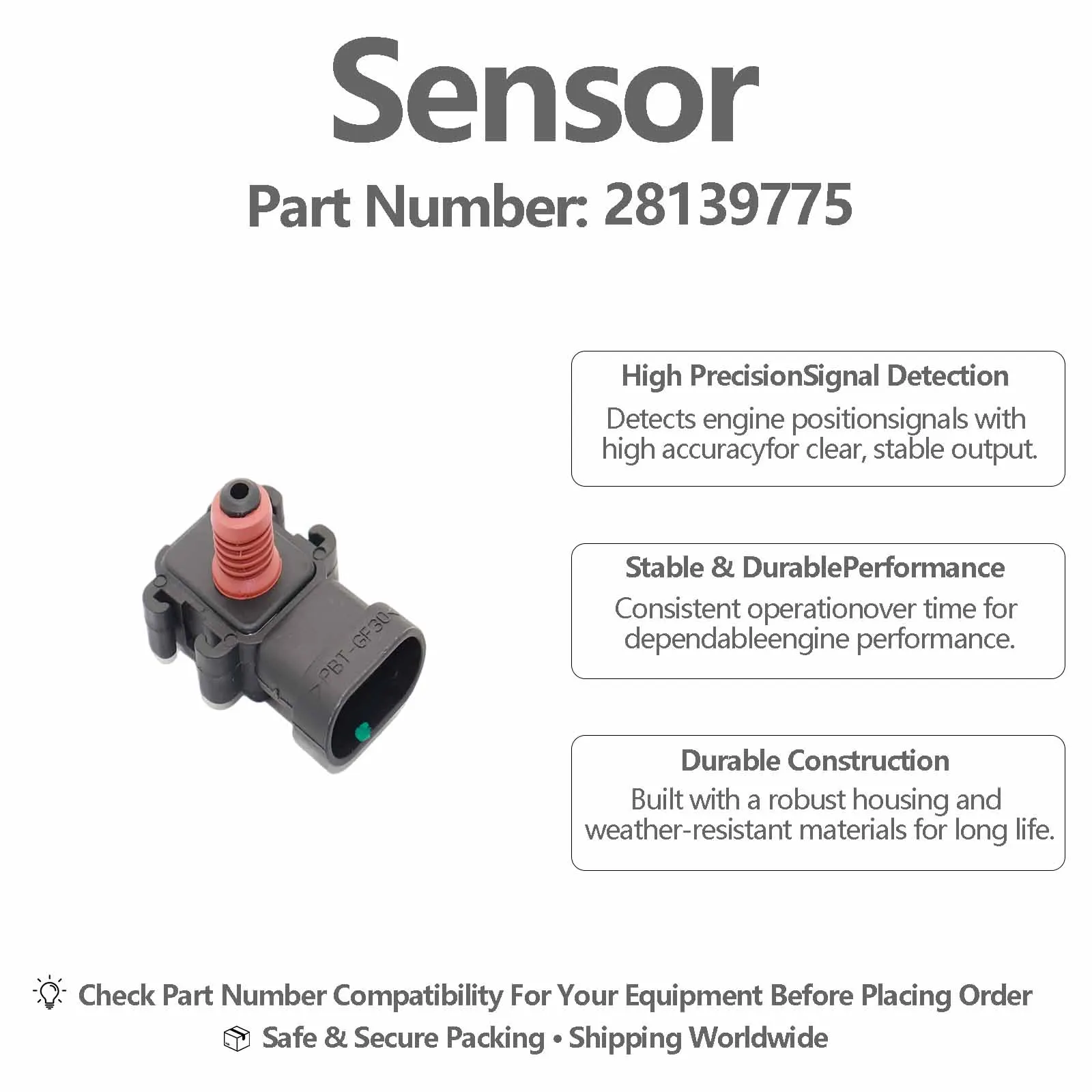 28139775 09373269 8-28139775-0 Pressure Sensor For Isuzu 4JJ1 4HK1