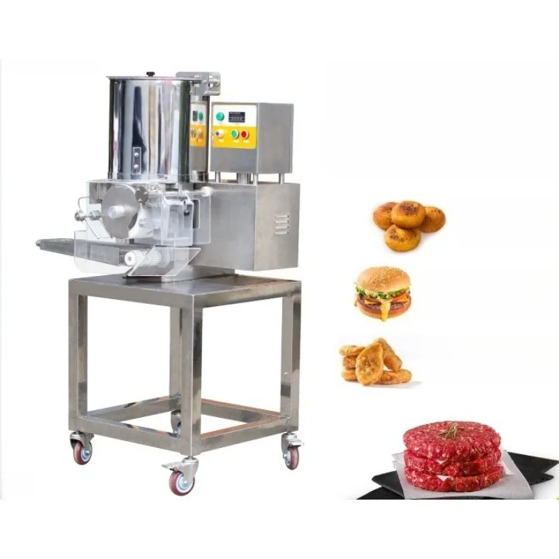 Stainless Steel Fully Automatic Hamburger Patty Forming Machine Fish Cake Patty Pressing Machine