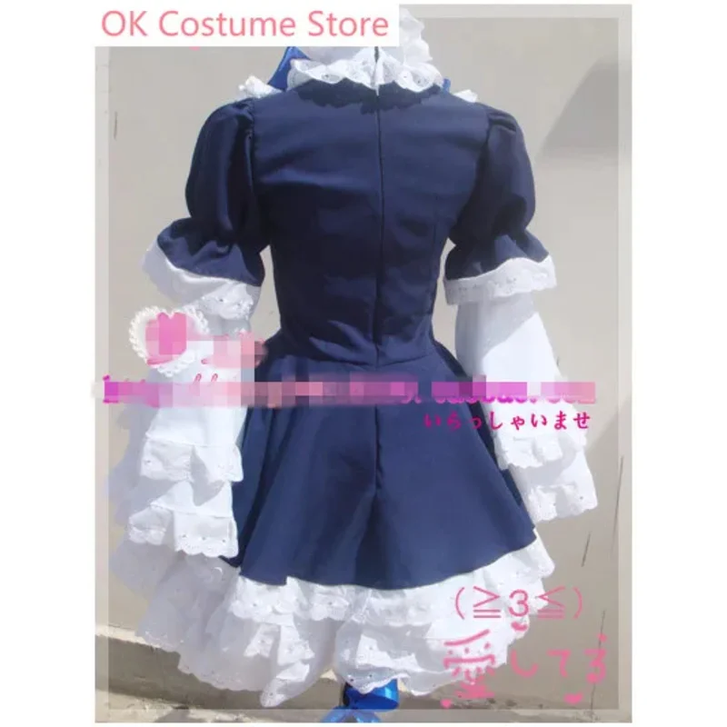 Ци [Настройка] Аниме! Umineko no Naku Koro ni Frederica Bernkastel Lolita Maid Dress Прекрасная униформа Косплей Костюм
